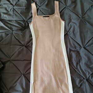 Beige and white dress size medium